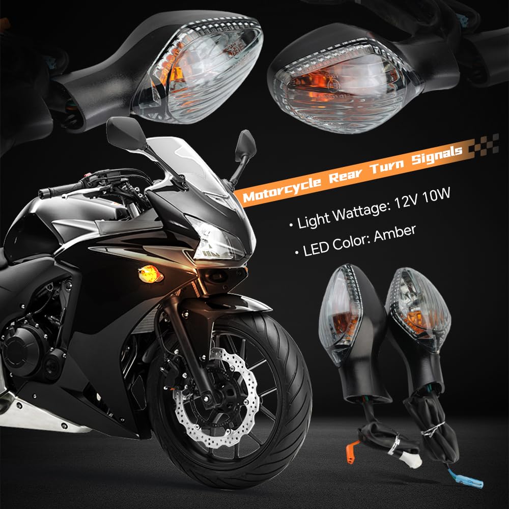 Amazon | TOTMOX バイク用 LEDウインカー フロントリアマウント
