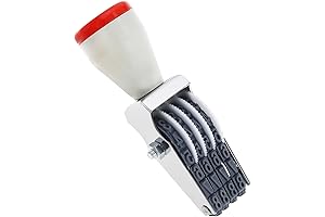 4 Digits Adjustable Number Stamp Roller Symbol Office Date Stamp