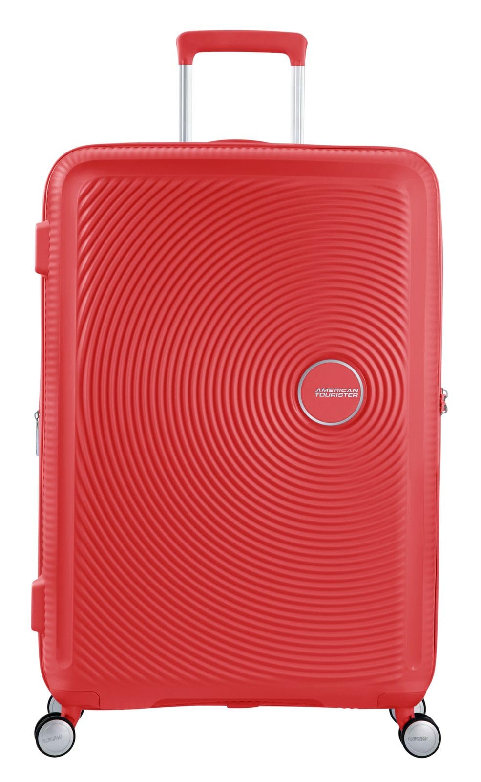 American Tourister Soundbox - Trolley L Espandibile Valigia, 77 cm, 97/110 L, Rosso (Coral Red)
