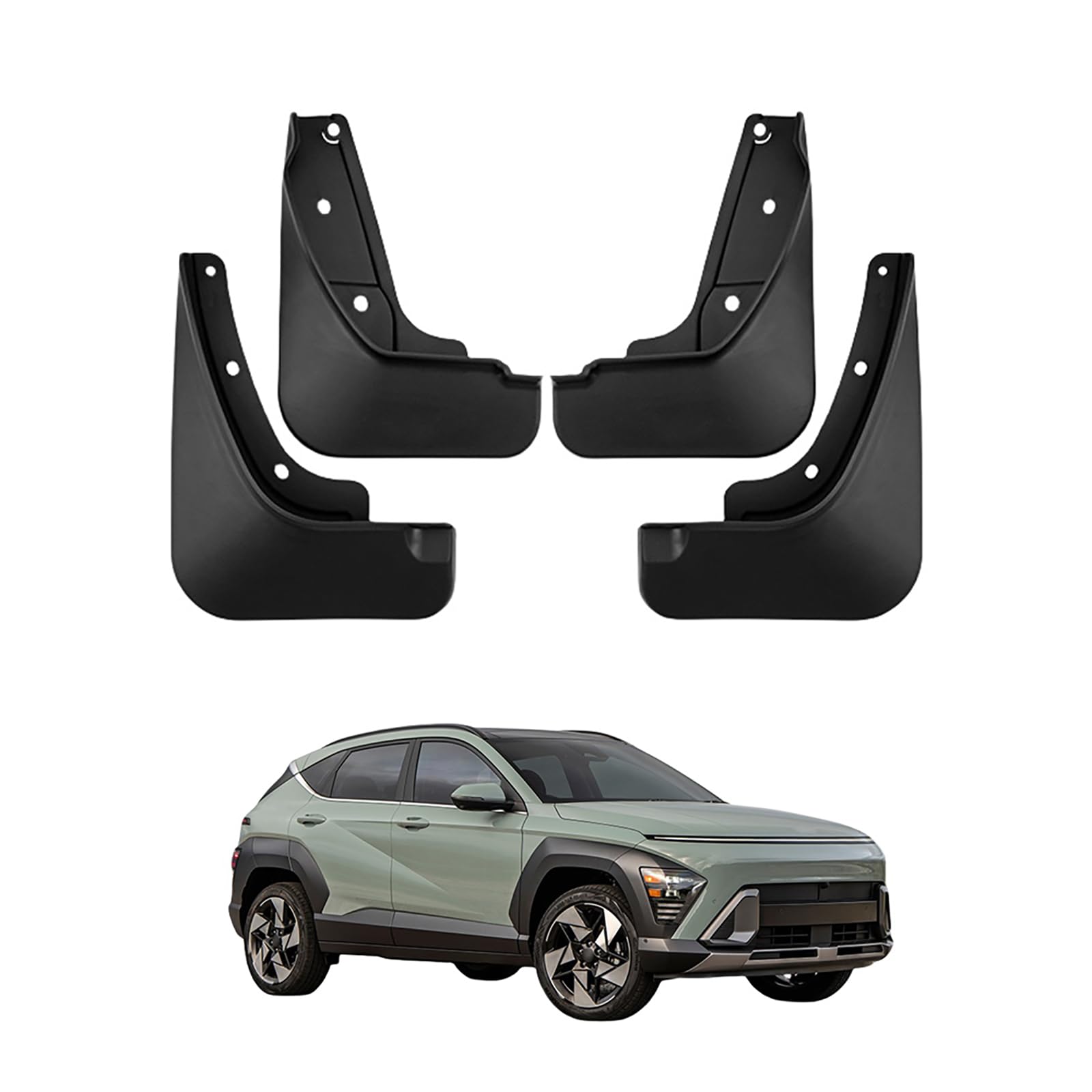 Buy Set Ud Flaps For 2024 Hyundai Kona Ud Flaps Heavy Duty Front And
