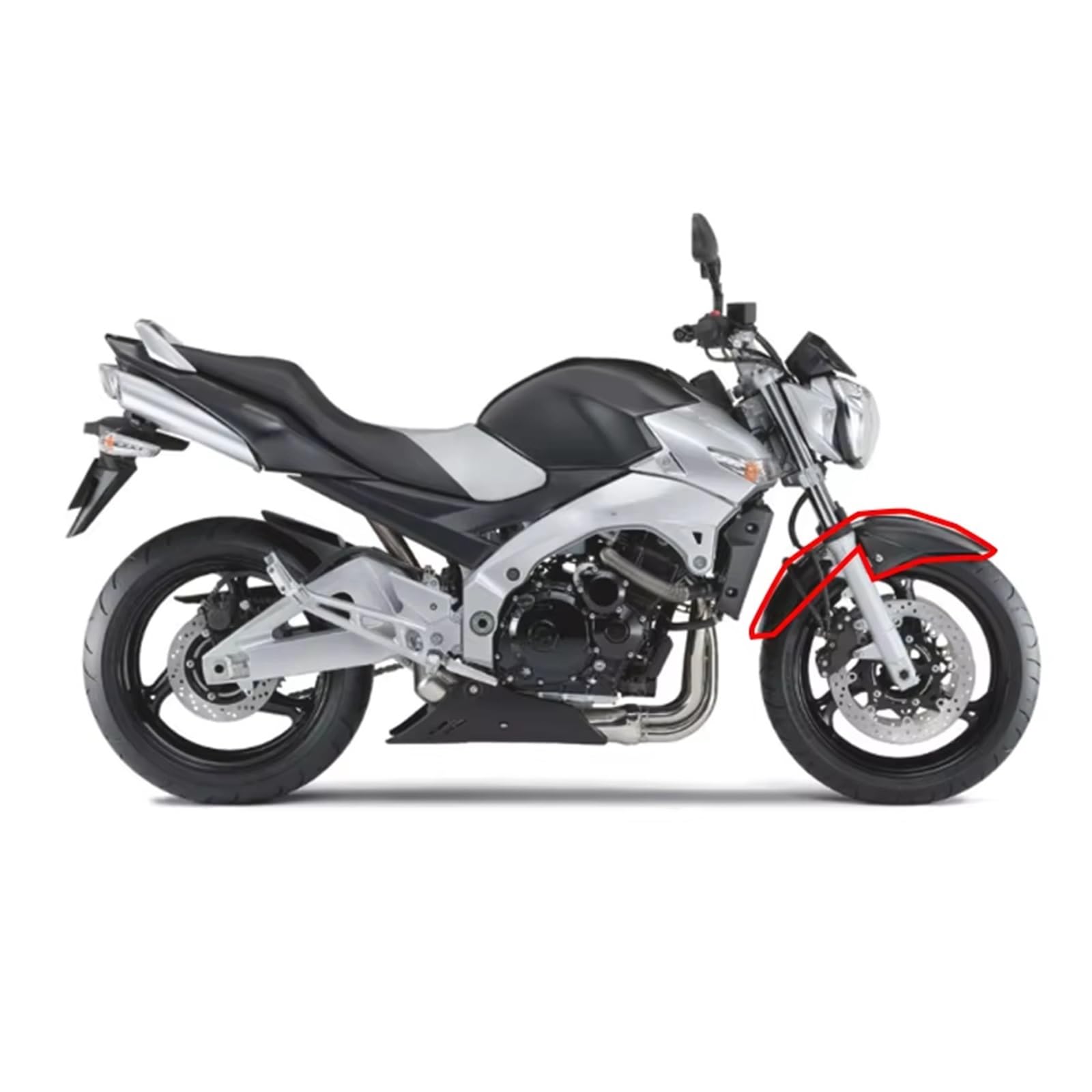 Moto Salpicaduras Guardabarros Para Suzuki Para BK600 Para BK400 Para GSR 400 Para GSR 600 Accesorios Salpicaduras Ruedas Motocicleta Guardabarros Delantero(Carbon Fiber Look)
