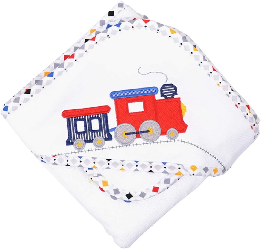 Hooded Towel and Washcloth (Blue Bunny)