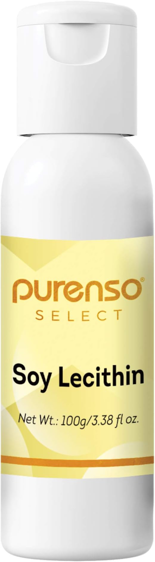 Purenso Select - Soy Lecithin Liquid, 100g (Soya lecithin | Emulsifier | Thickener | Stabilizer | Natural Additive | Add to Cosmetic products)