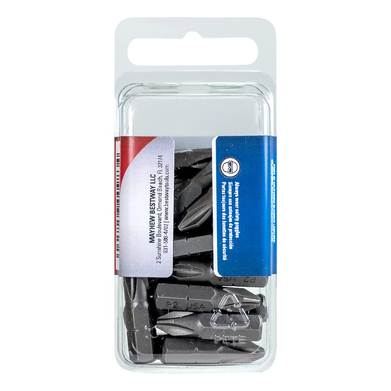 No. 2 brocas Phillips de 1 pulgada, paquete de 20