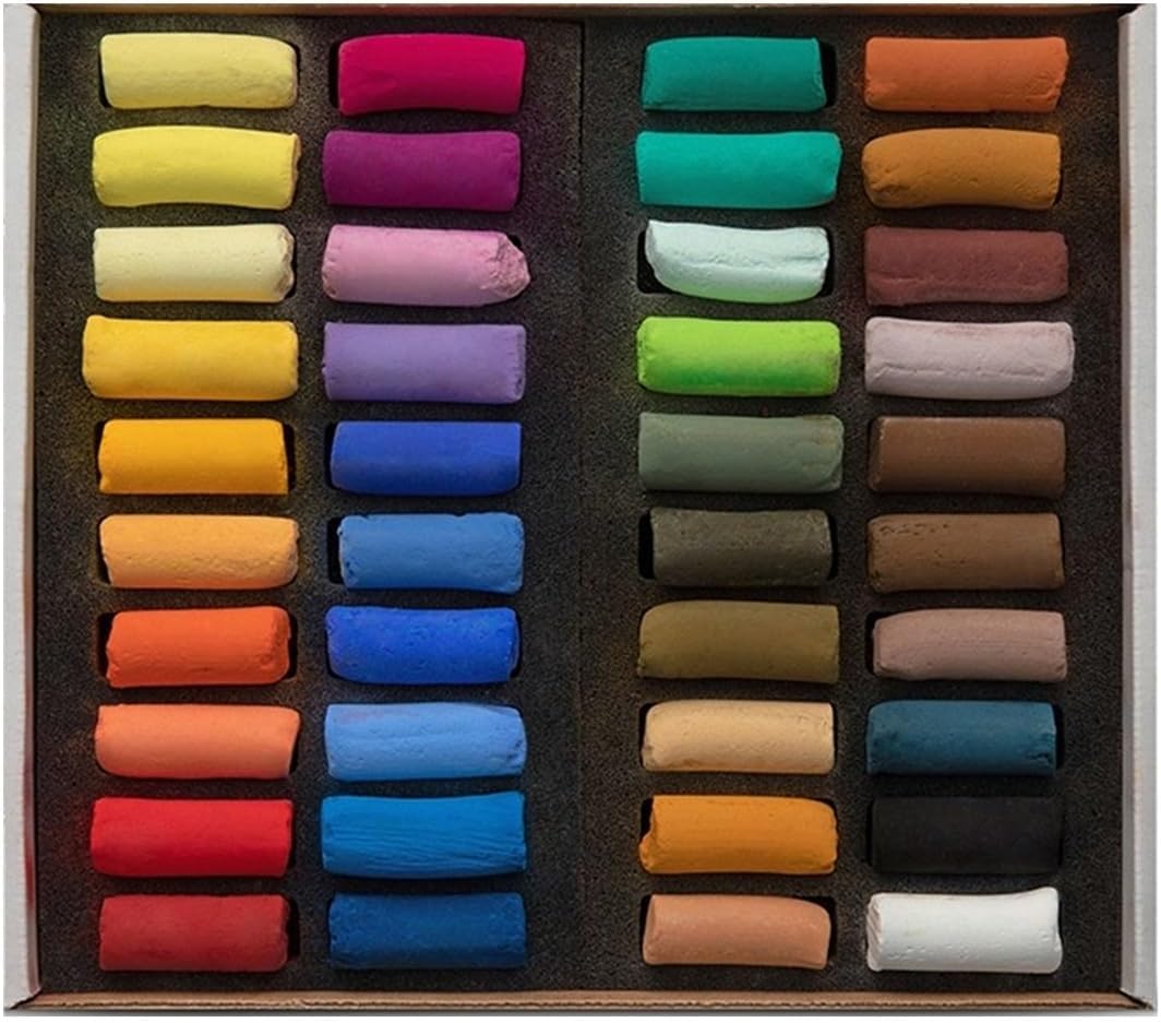 Sennelier ensemble de Pastel secs 40 demi-pastels tendres à l'écu Pastel Extra Fins SÉLECTION General et 2 cartes