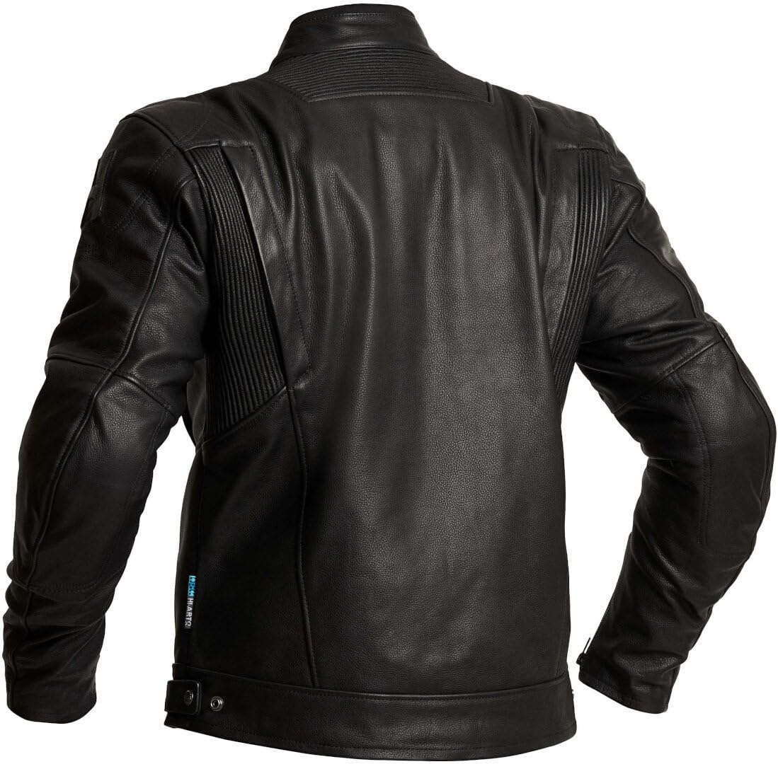 Racken wasserdichte Motorrad Lederjacke, schwarz, 56