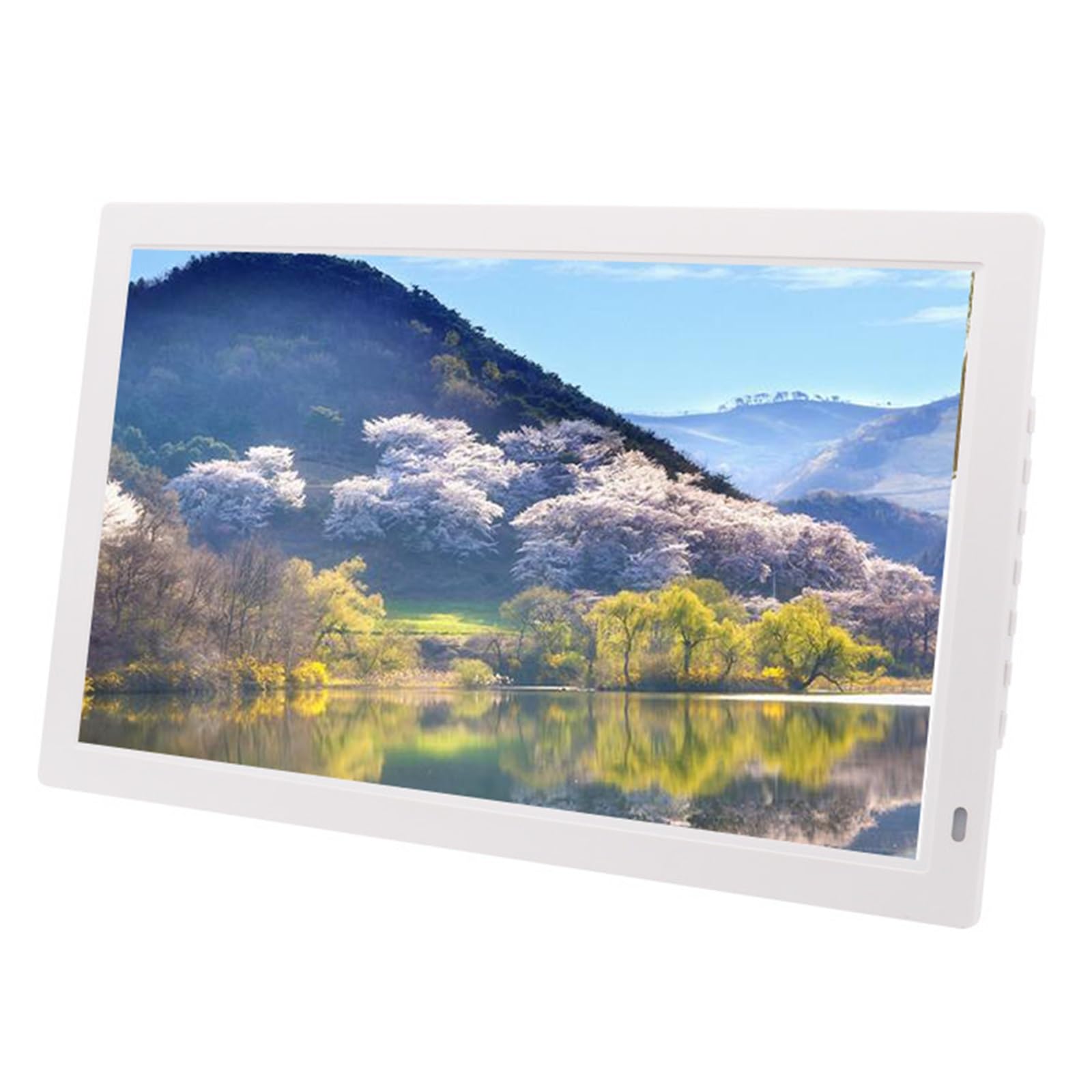 MYUYEE 22-Inch Smart Digital Photo Frame, High-Definition Ips Display, Electronic Photo Album (White)