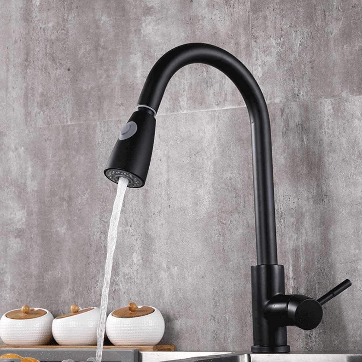 Faucet Kitchen Faucets Nickel Black Purifier Filter Water Faucets with 360 Degree Swivel Spout 3 Outlet