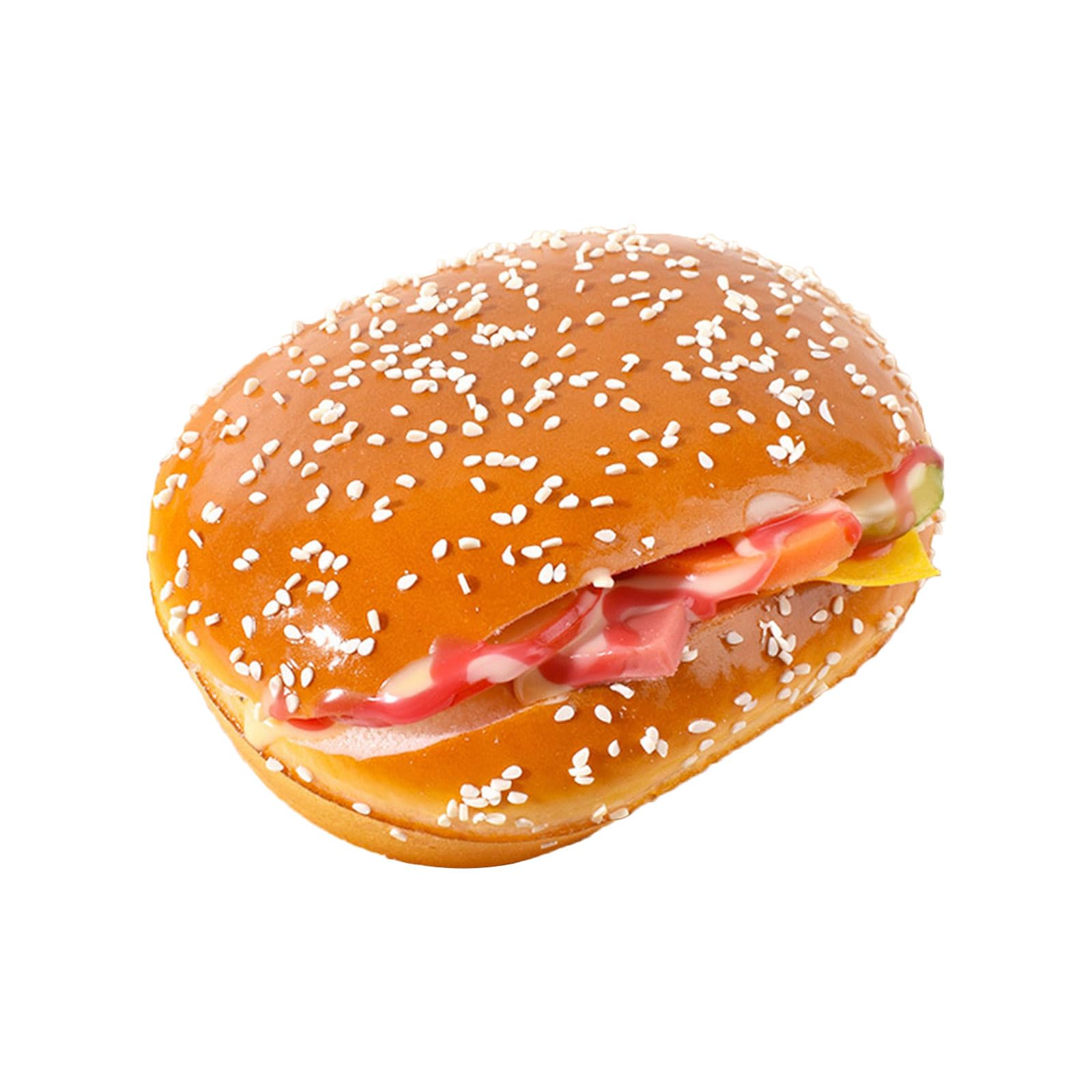 LiRRvb Simulated Hamburger Bread Models Restaurant Display Props Food Model Great for Educational Demonstrations and Home Restaurant Display Props