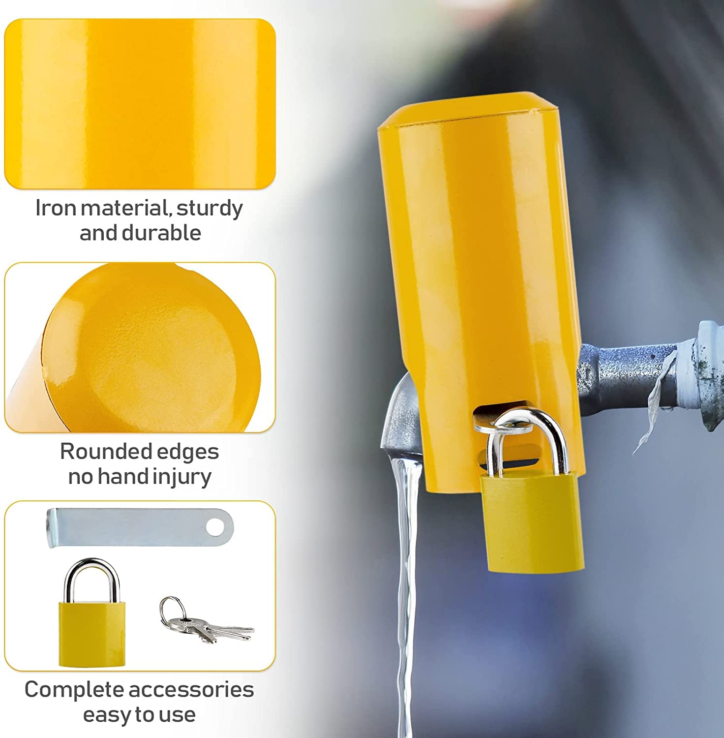 Serratura per rubinetto dell'acqua, rubinetto per tubo da cucina