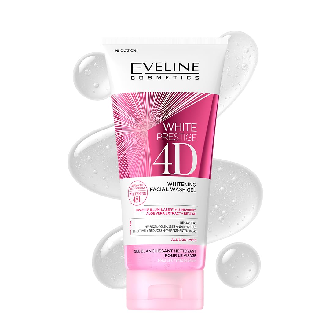 Evenline Cosmetics White Prestige 4D Whitening Facial Wash Gel, 200 ml