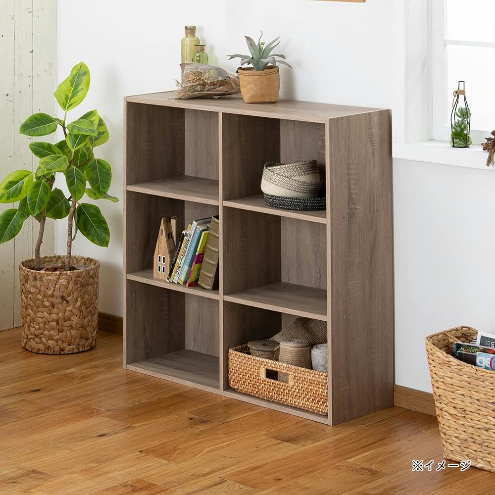 家具 収納家具 本棚 Amazon｜カインズ(CAINZ) 可動棚収納ボックス SH41 ダブル ナチュラル