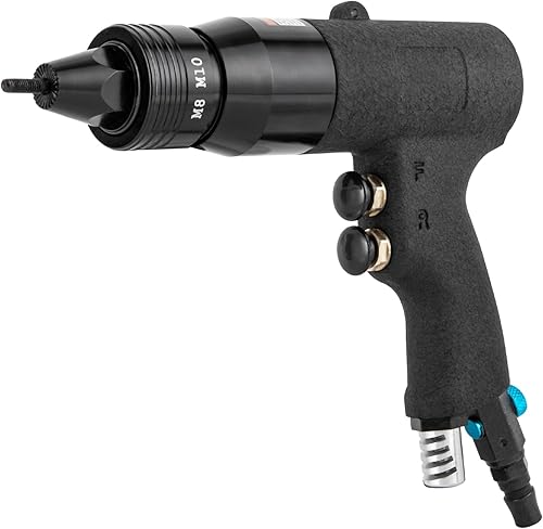Pistola neumática de tuerca de remache, máquina remachadora profesional de velocidad ajustable de alta resistencia, herramienta de ajuste de tuerca