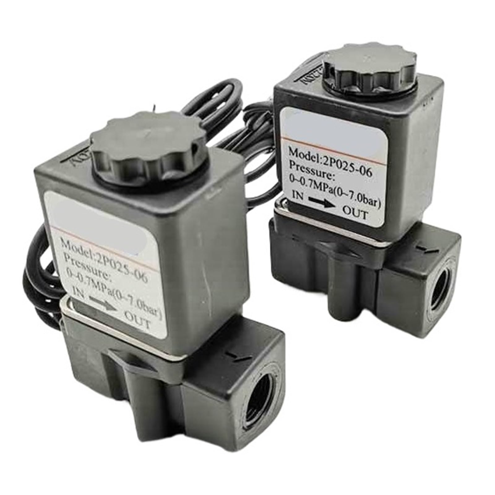SJJBVPYX 1PCS Two Position Two Way Direct Acting Solenoid Valve 2P025-06 2P02506BIG(2P02506 DC24V)