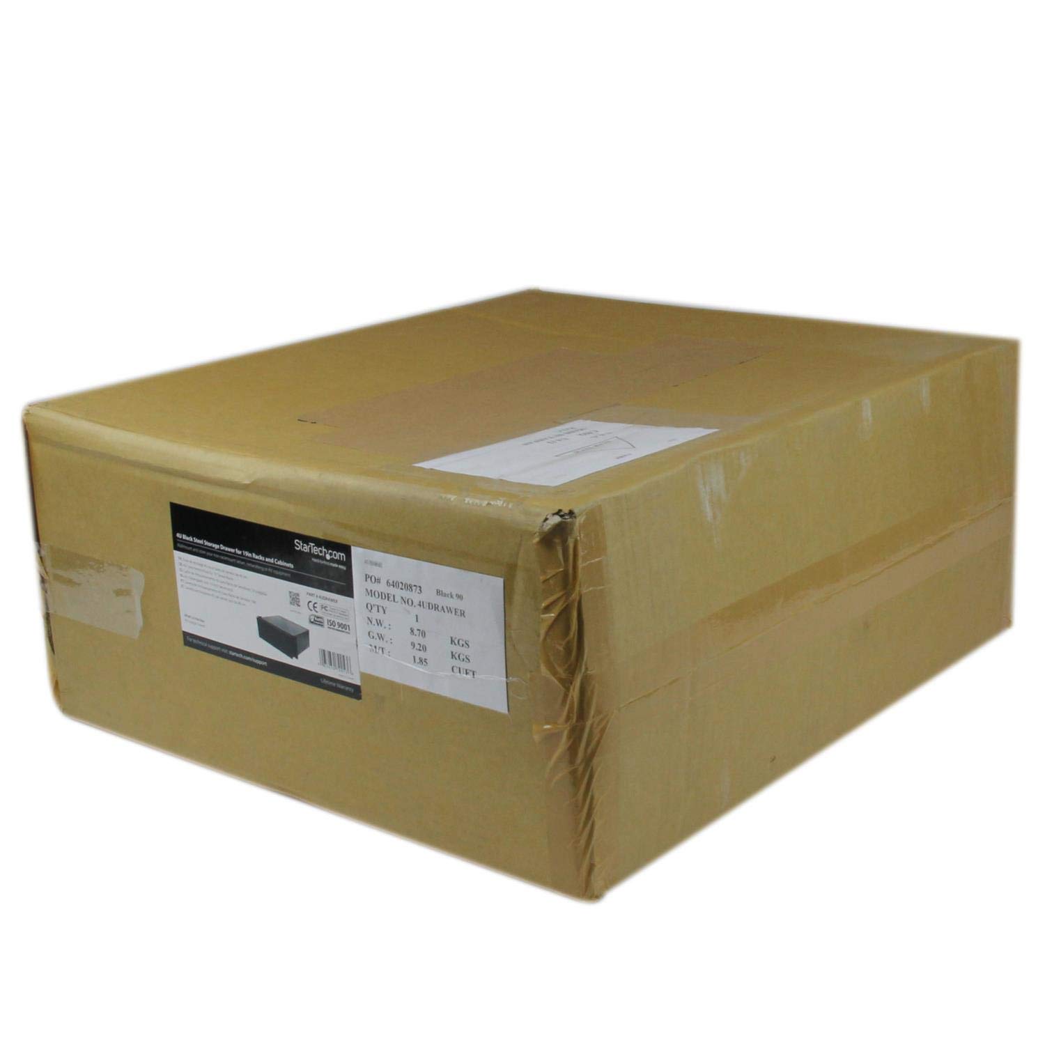 StarTech Cassetto Rack 4U 19" in Acciaio, 25kg (4UDRAWER) | Cassetto Estraibile Preassemblato, per Apparecchiature AV, Server e Rete
