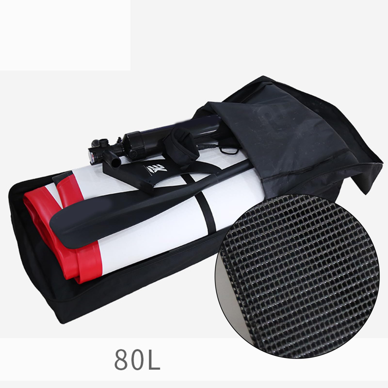 1. Mochila inflable de gran capacidad para tabla de surf, bolsa seca portátil con bolsillo lateral, mochila portátil para tabla de surf, bolsa de viaje con bolsillo lateral pequeño