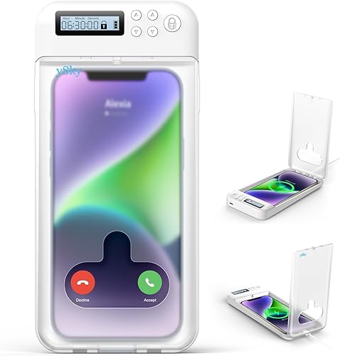 ySky Caja de bloqueo de teléfono para teléfonos iPhone y Android, temporizador de autocontrol para ayudar a los niños, adultos a concentrarse, ySky Caja de bloqueo de teléfono para teléfonos iPhone y Android, temporizador de autocontrol para ayudar a los niños, adultos a concentrarse,