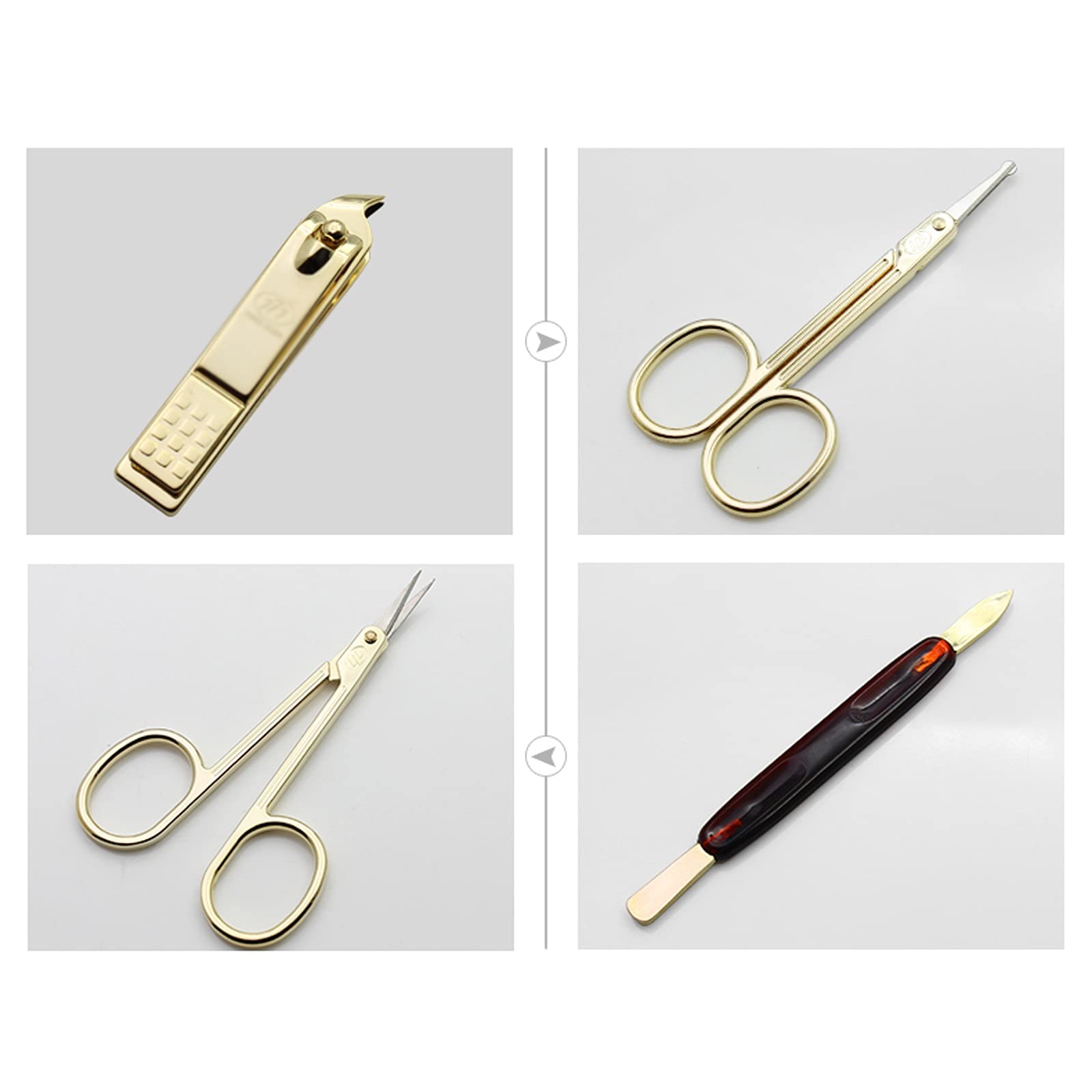 Nagelknipser Set Nagel-Clippers Set Edelstahl-Reise-Maniküre-Set 10 in 1 Pinzetten und Nagel-Clipper-Set mit tragbarem Reisekoffer-professioneller Pflegekit für Fußnägel und Fingernägel