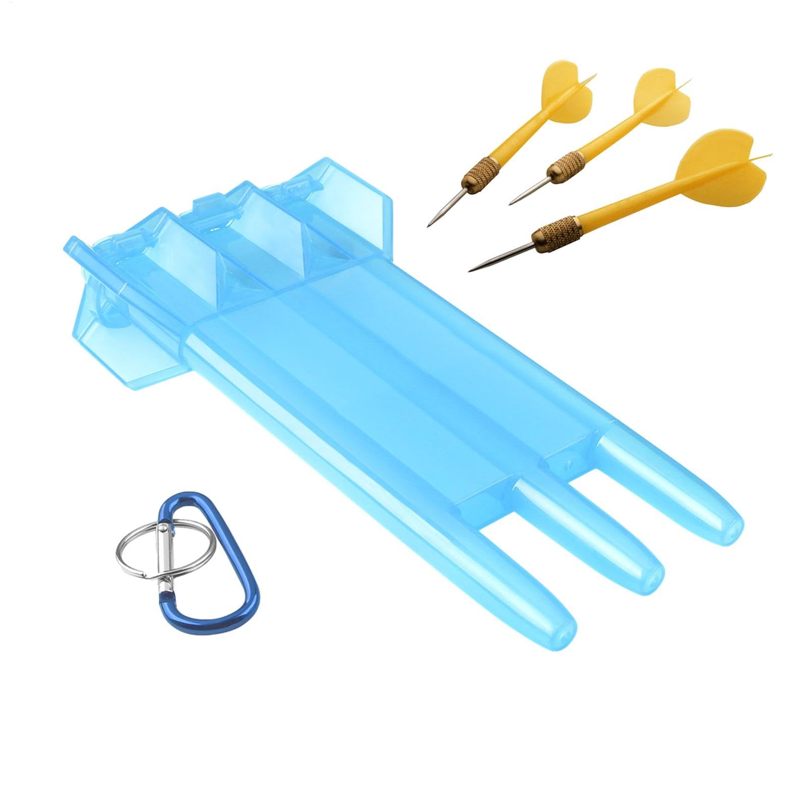 Dart Storage Box - Soft Tip Dart Case | Transparent Dart Holder with Lock Buckle, Darts Wallet for Steel & Soft Tip Darts, Portable Dart Cases for Organizing & Protecting Darts