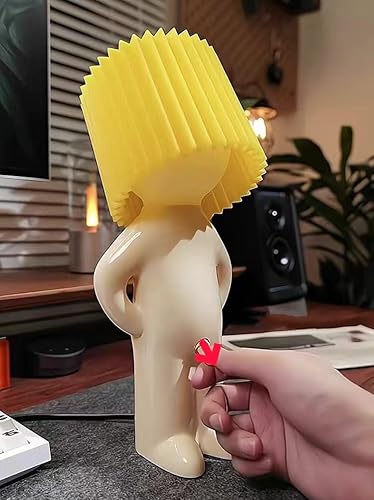 Miniatura 6 de Turn That Switch ON Divertida lámpara de mesita de noche para escritorio de hombre tímido, luz nocturna creativa traviesa, novedad, mordaza,