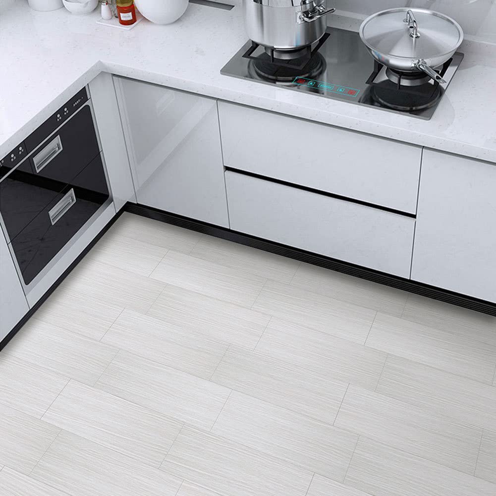 Homgoday Sol Vinyle Autocollant, 36 Lattes De 91,5 X 15,2 X 0,02 Cm (5,02 M²), PVC, Imperméable Et Découpable, Haute Adhérence, Imitation Bois, Lattes Pour Sol En PVC, Bois Industriel