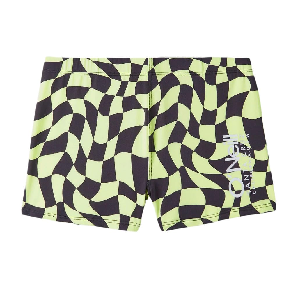 O'Neill Crazy Racer - Pantalón corto de baño, color amarillo y negro