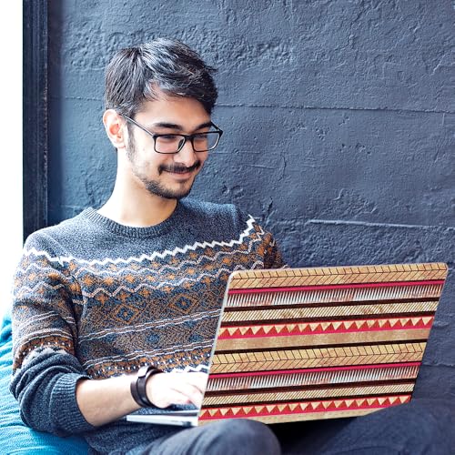 Image of Galaxsia Aztec D2 Top+Wrist Pad Vinyl Laptop Skin /Sticker /Cover Upto 15.6 Inches Laptops Laminated-Removable-HD Quality Compatible for Hp-Dell-Sony-Lenovo-Asus etc.(15x10 Inches)