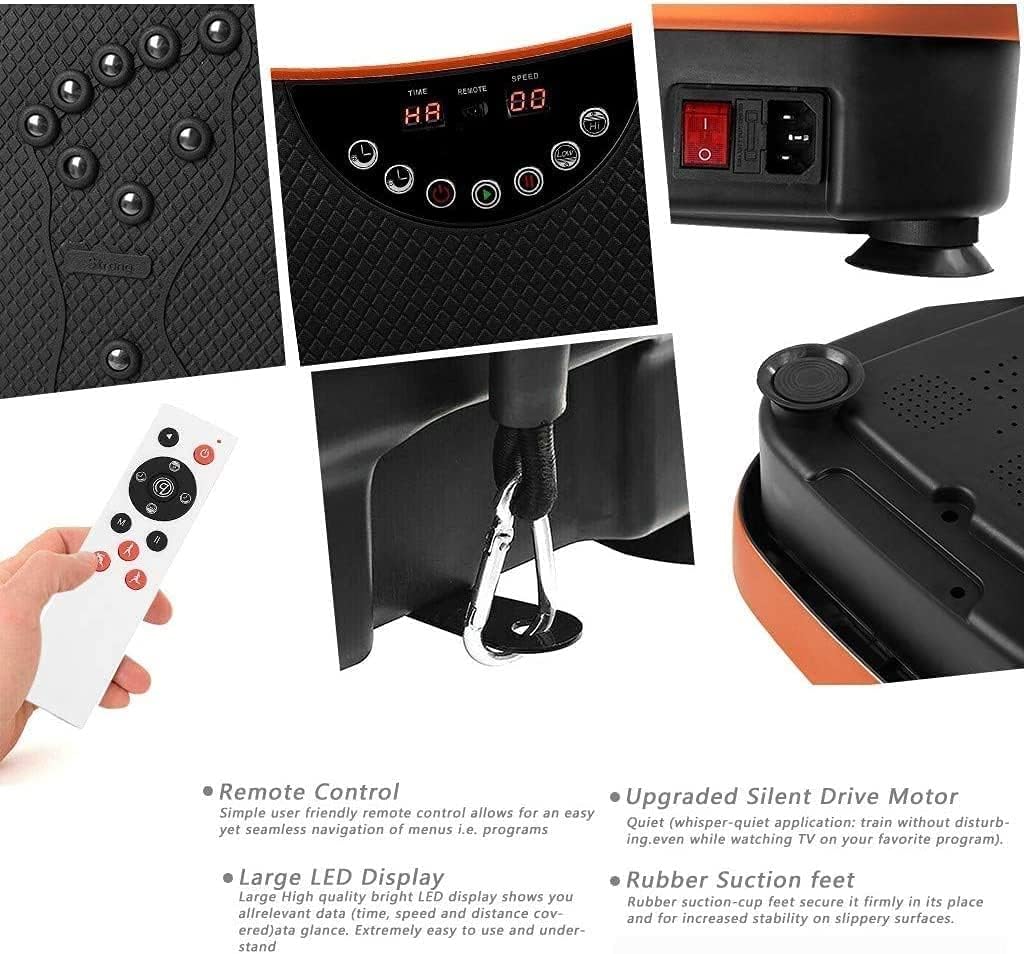 Vibration Plate Exercise Machine Whole Body Exercise Vibration Fitness Platform Massage Fitness Vibration Machine