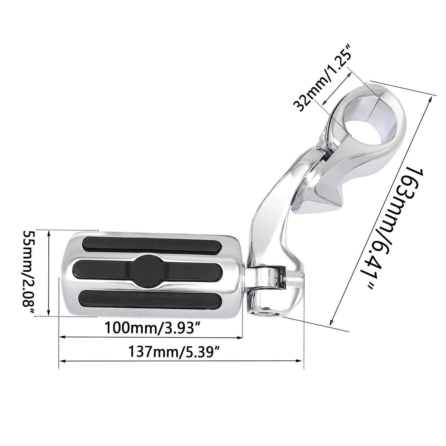 Buy [Upgraded] Highway Pegs 1 1/4 inch Foot Rest Compatible with Harley