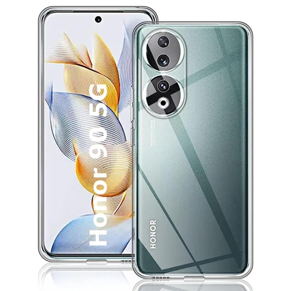REALCASE Silicone Honor 90 5G Back Cover Case, Scratch Resistant Protective Crystal Clear Transparent Shock Proof Bumper Back Cover Case for Honor 90 5G (B0CYLFWDF9) Amazon Price History, Amazon Price Tracker
