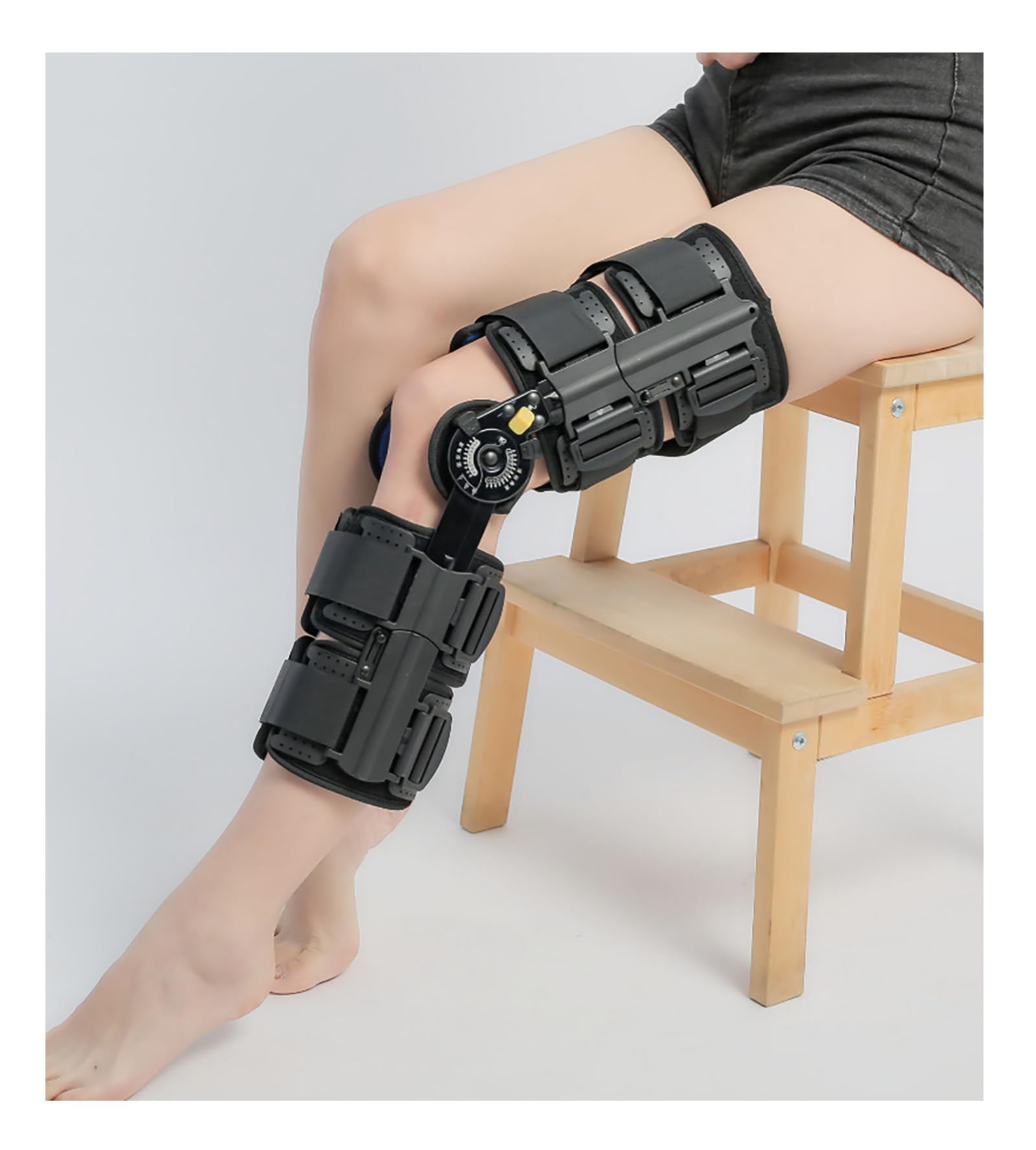 Rodillera Descargadora De Artrosis, Inmovilizador De Piernas Posoperatorio, Rodillera con Bisagras ROM, Soporte Ortopédico Ajustable Después De La Cirugía para Mujeres Y Hombres
