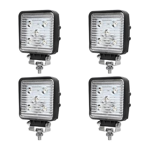 【4台セット】led作業灯 投光器 ワークライト 荷台灯 12v 24v 広角 トラクター 船舶 屋外 拡散 屋外照明 防水 ライト 各種作業車に対応 車幅灯 タイヤ灯 補助灯 サーチライト 軽トラ 荷台灯 オフロード車の補助ライト msm909-15 角