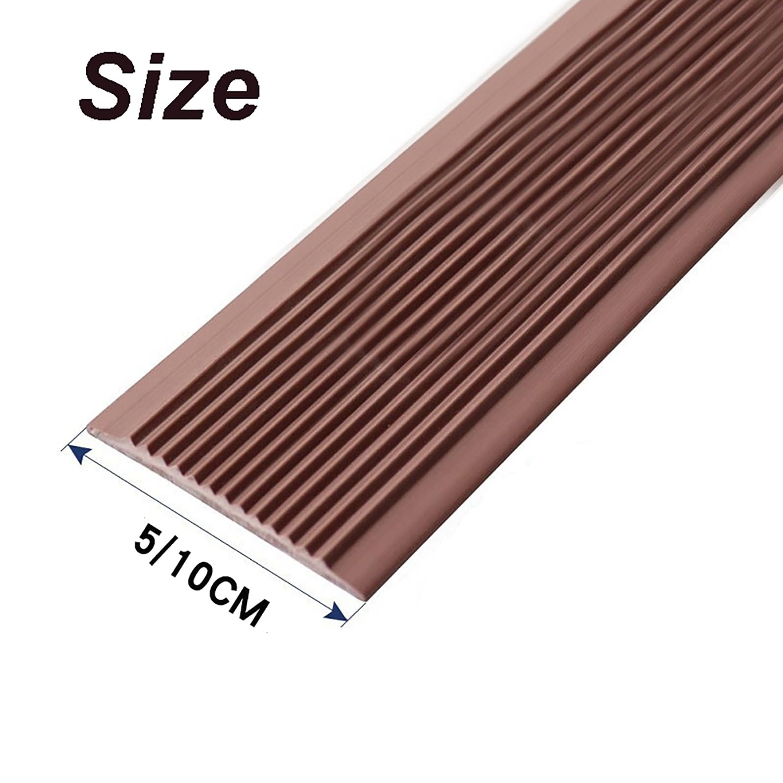 Nez De Marche Caoutchouc Nez De Marche Profilé D'escalier Autoadhésif D'escalier-protection Flexible, Facile À Installer D'escalier-protection Applicable Aux Hôtels Et Hôpitaux ( Color : Black , Size