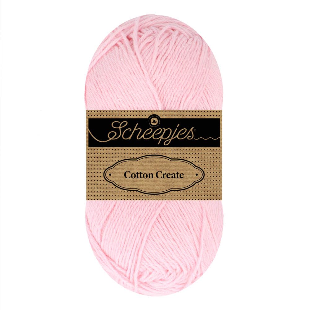 Scheepjes Cotton Create 1x50g - 718 Ruffle, Roze Katoen Garen