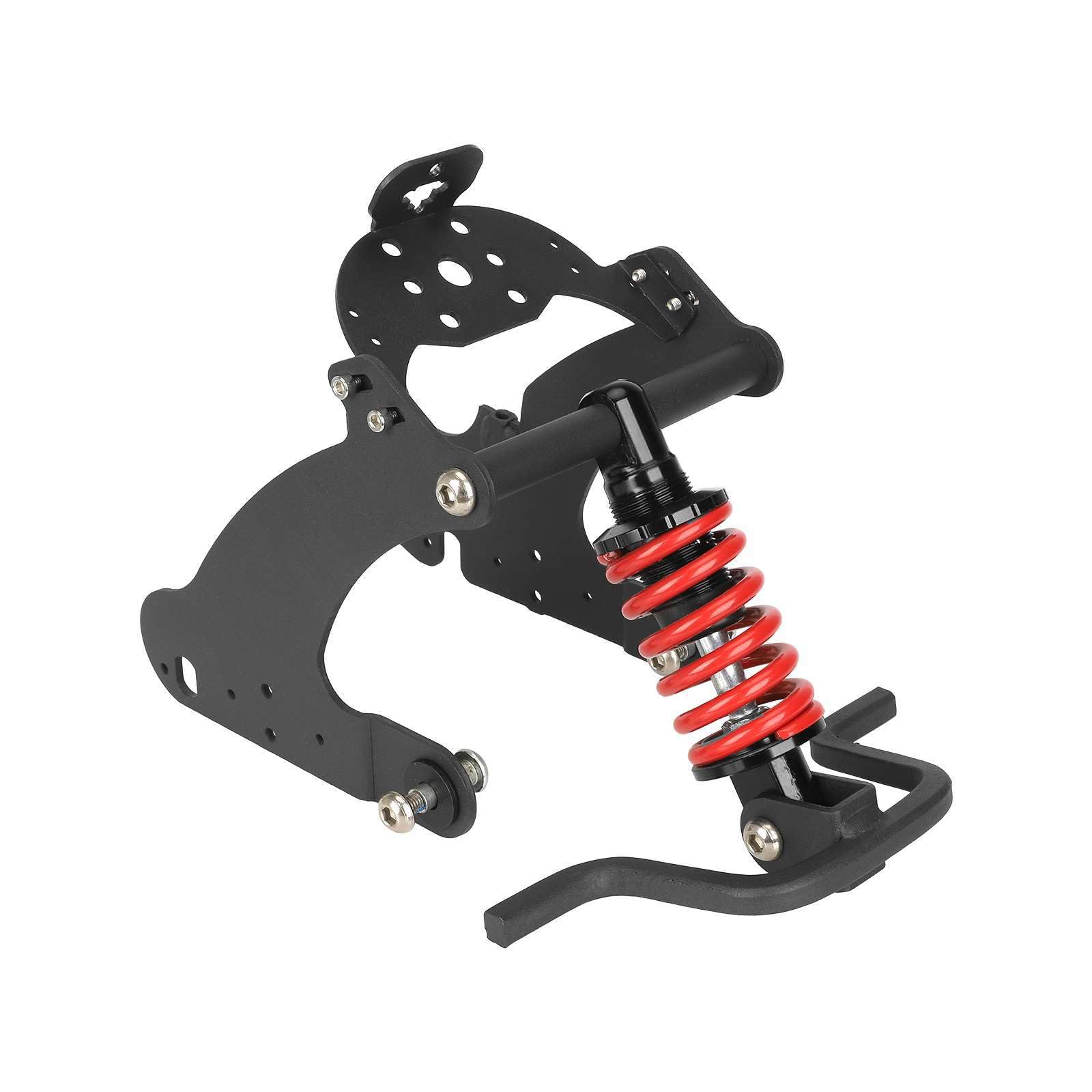 Amortisseur à ressort arrière avec garde - boue Accessoires Applicable à Niu kqi2 kqi3 trottinette électrique modification (Rouge)