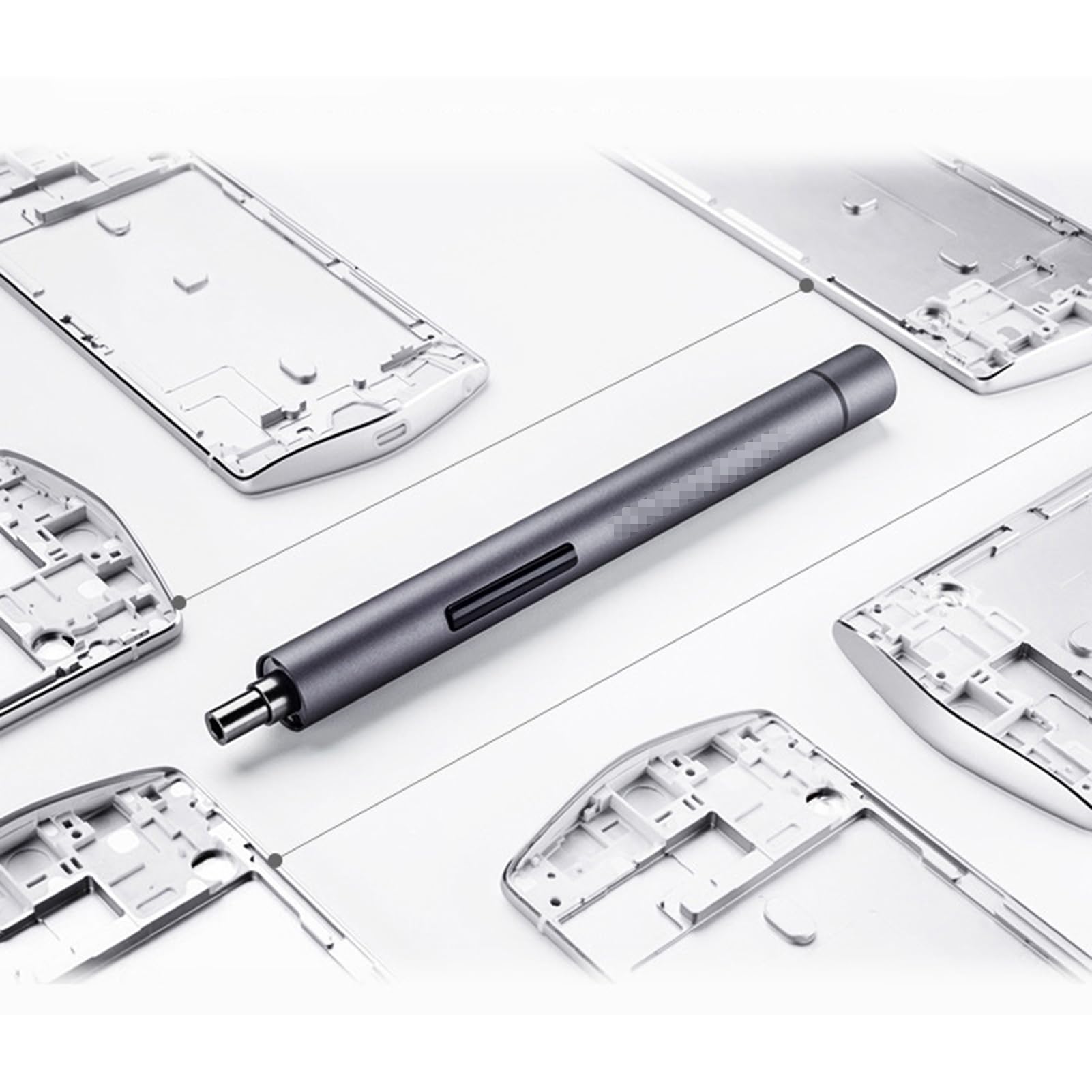 LICAEVEY Set di Cacciaviti Elettrici di Precisione 56 in 1, Mini Cacciavite a Batteria con Coppia Regolabile da 0,15-3 N M, Motore da 200 Giri/min per Riparazioni Elettroniche (1F+ 3.6)