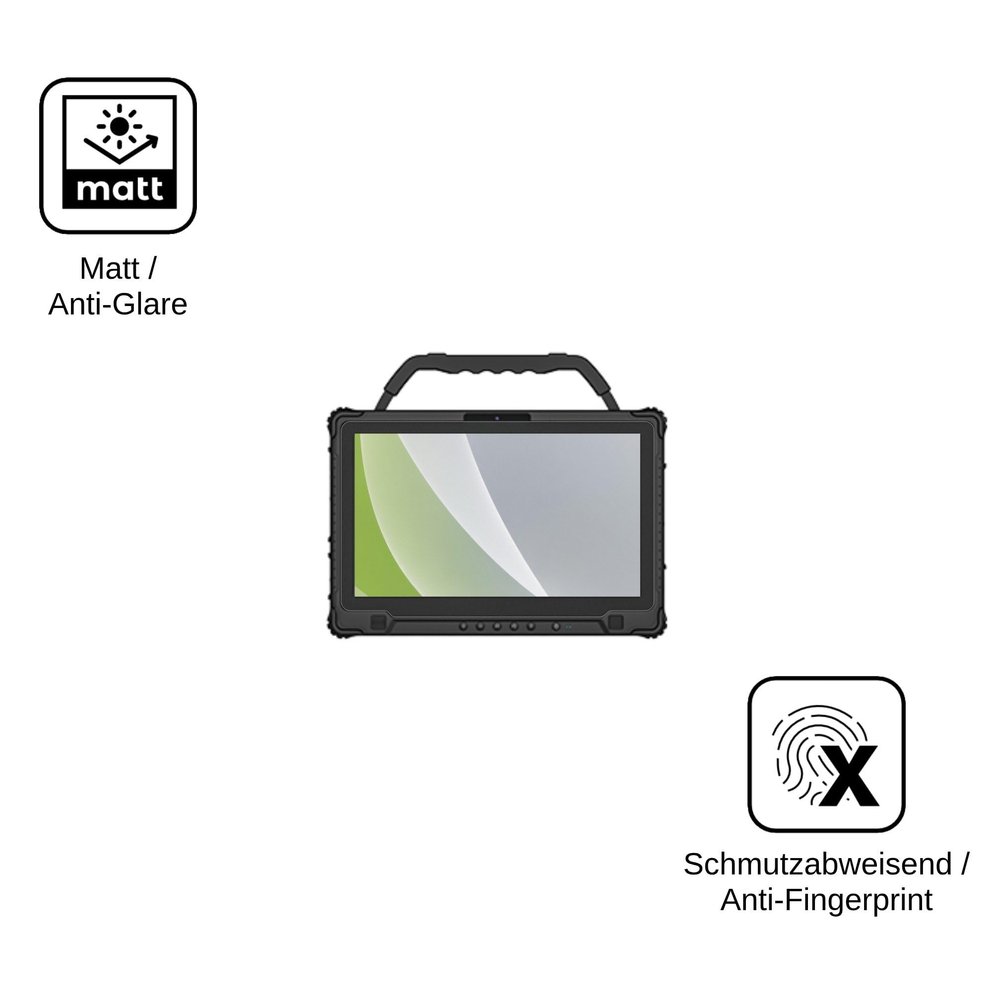 dipos 2x Protector de Pantalla mate para ONERugged M14A