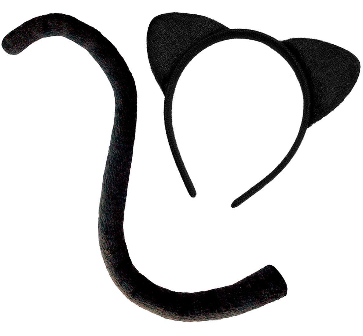 Cat Ears and Tail Costume Adult Women Black Cat Halloween Costume