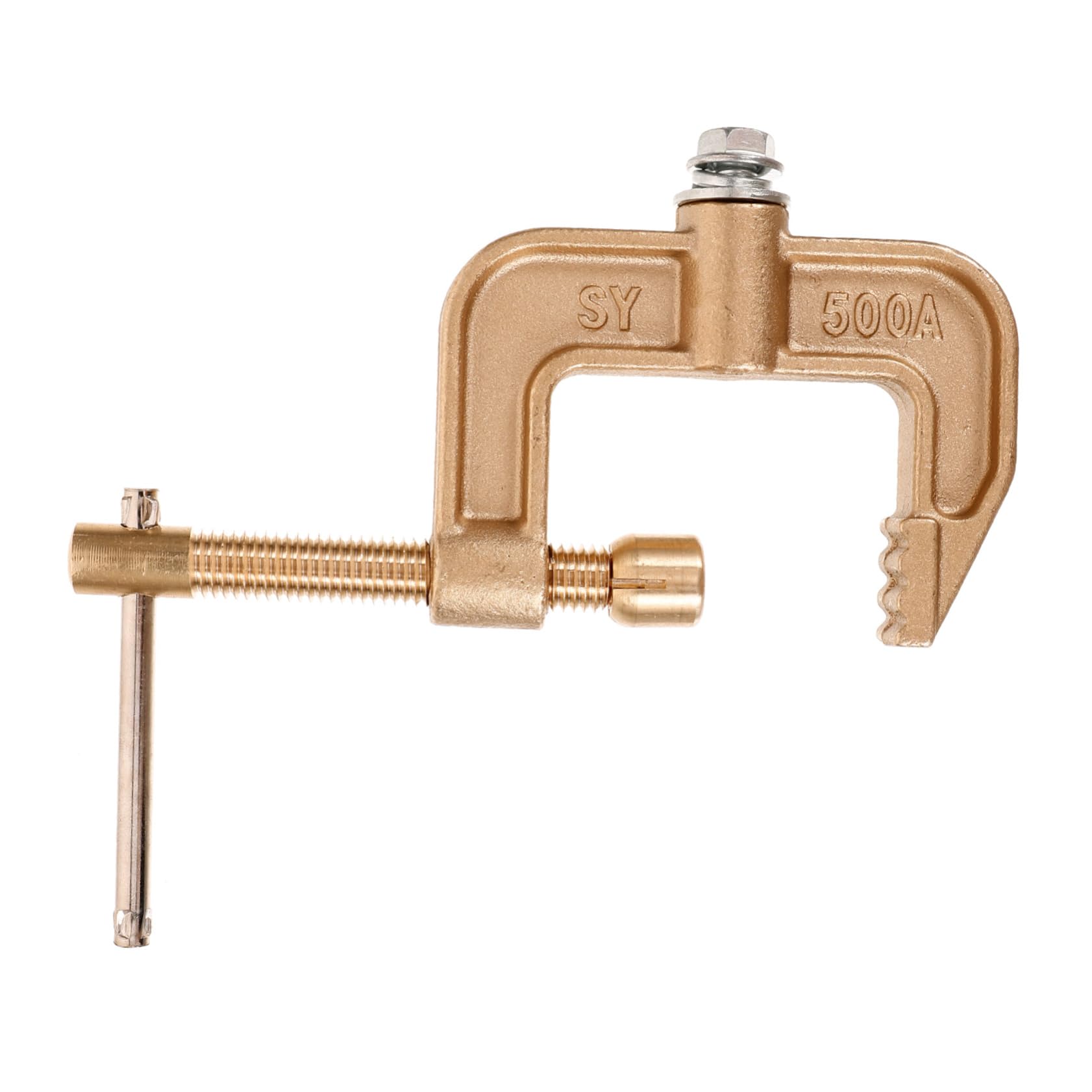 Operitacx 4 Pezzi Welding Ground Bramp MORSETTO regolabile pinze a pinza saldatrice clip di massa per saldatura morsetti per saldatore pinze di saldatura FORNICA DI WELD rame