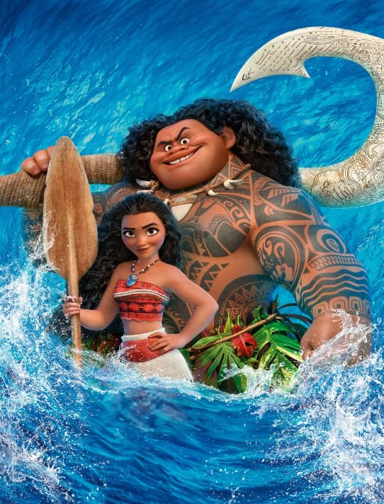 5D Diamond Painting for Adults and Kids, DIY Diamond Art, Full Drill Cross Stitch Kits for Beginners, Home Wall Décor 12X16in Moana