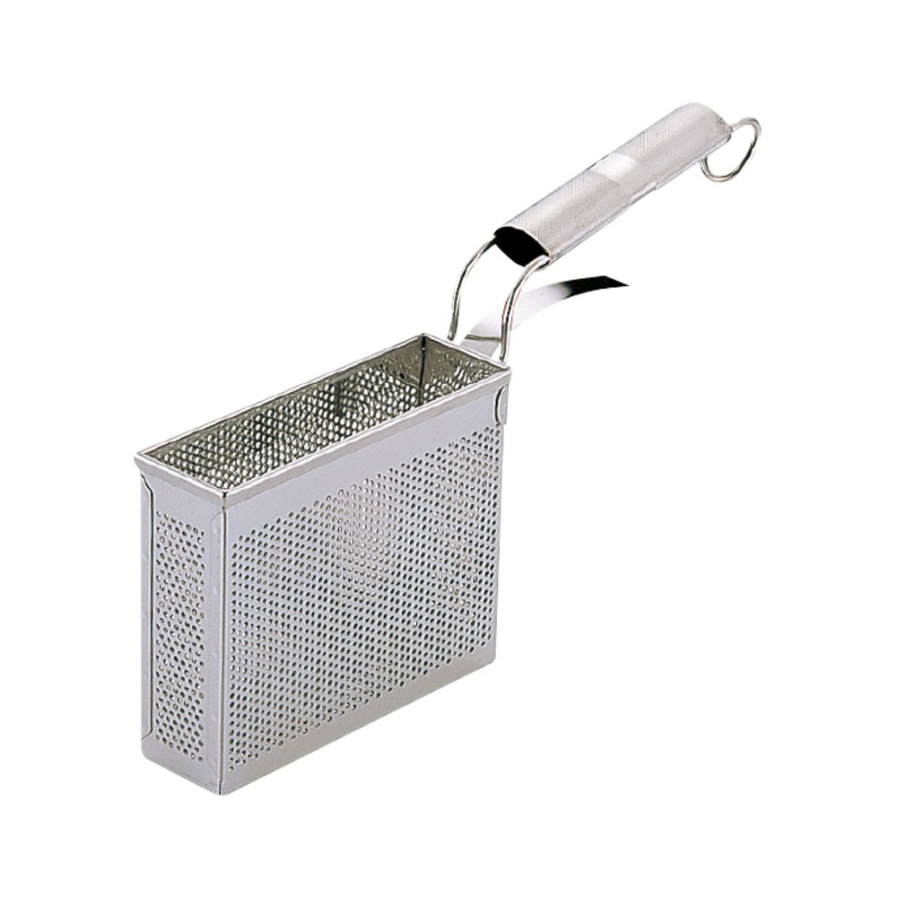 ⭐️2個⭐️UK 18-8 パンチング⭐️パイプ柄平底うどんてぼ⭐️テボ湯切りほし麺揚げ ⭐️2個⭐️UK 18-8 パンチング⭐️パイプ柄平底うどんてぼ⭐️