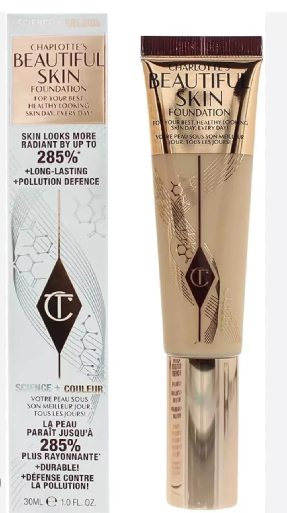 CHARLOTTE'S BEAUTIFUL SKIN FOUNDATION 2 NEUTRAL