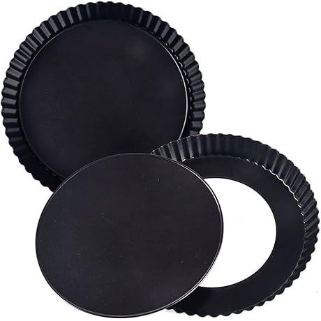 9 inch fluted tart pan with removable bottom