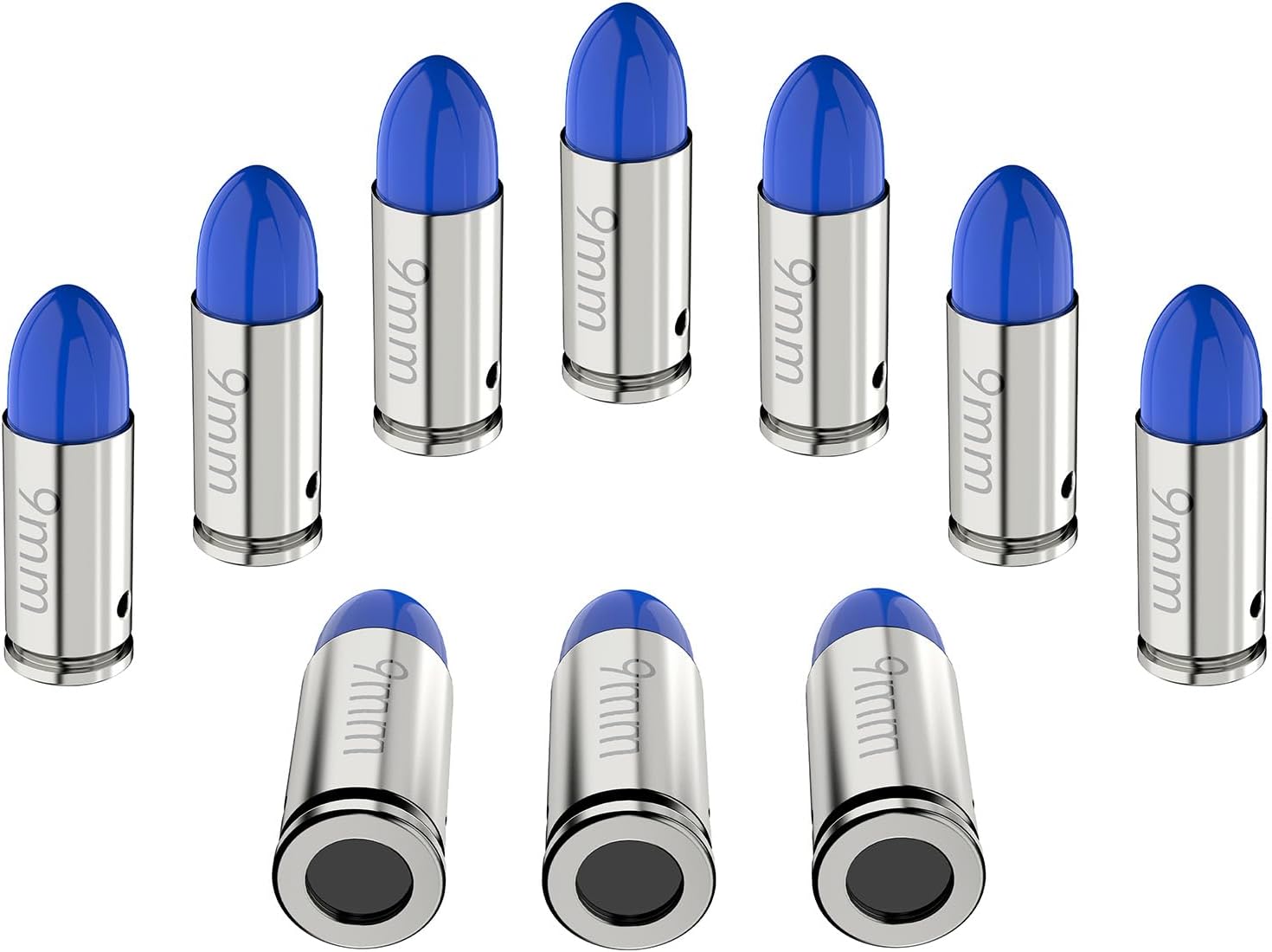 Tipfun 9mm Round Action Training Snap Caps for Dry Fire Training Dummy Rounds Practice Safe Loading Firing