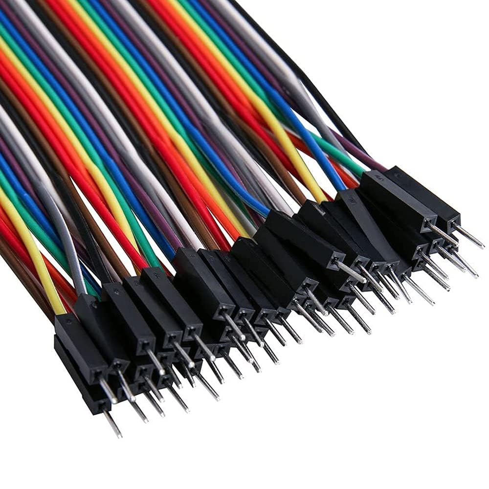 MMOBIEL 120 pz. Fili ponticello per basetta Dupont multicolore Kit cavi a nastro 40-pin M/F, M/M, F/F Compatibile con progetti fai-da-te Arduino, Raspberry Pi 2 3 4, Lunghezza 20 cm