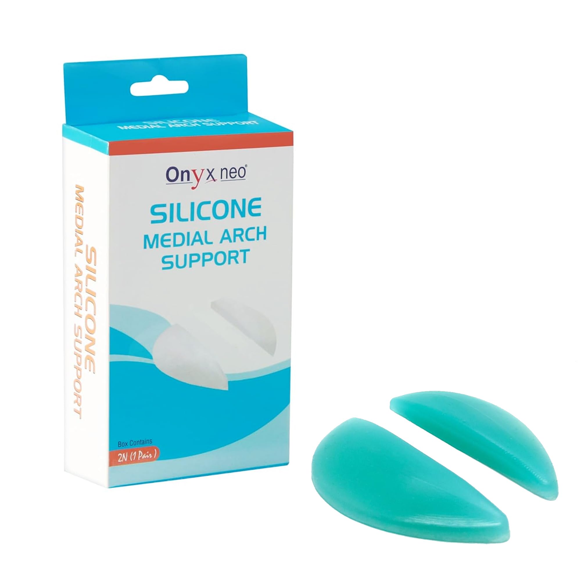 ONYXNEO Silicone Medial Arch Support (Adult), Free Size