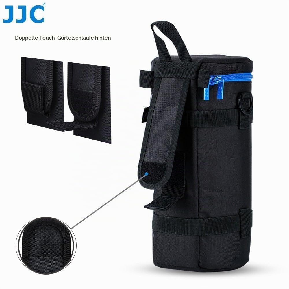 JJC Wasserabweisende Deluxe Objektivtasche mit Schultergurt für Canon RF 800mm F11 is STM, RF 100-500mm F4.5-7.1L is USM, AF-S NIKKOR 200-500mm F5.6E ED VR, Tamron 150-600mm, Innenmaße: 125 x 290mm