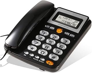 Big Button Phone for Senior, Corded Landline Telephone, One Touch Speed Dialing, Hands Free Calls, LCD Large Display, Loud Speaker Ringer, for Visually Hearing Impaired Elderly