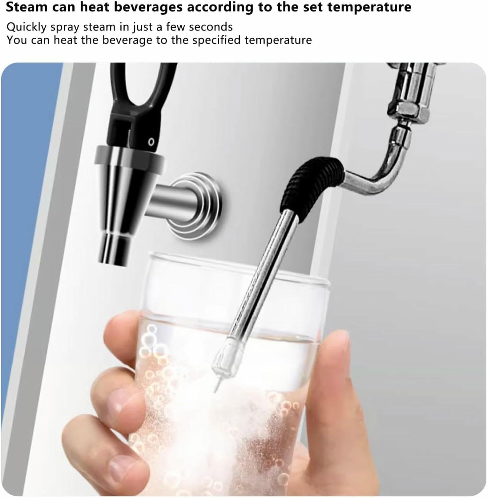 Espumador de Leche Comercial de 50 l: máquina eléctrica Totalmente automática para espumar Leche a Vapor y hervir Agua para cafés, restaurantes y cafeterías. Profesional de Alta ca,