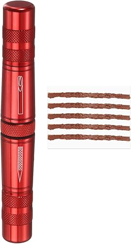 HARFINGTON Kit de reparación de neumáticos de bicicleta sin cámara, herramienta de parche para reparación de pinchazos planos con herramienta de